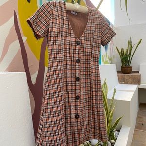 Zara plaid dress